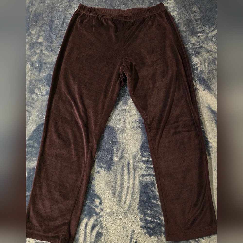 Secret Treasures Women's Medium Purple Velour Pajamas - Picture 4 of 8